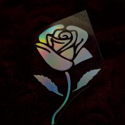 Термотрансфер наклейка цветок радужный 2,1*3,3см(другие цвета выбирайте ниже)