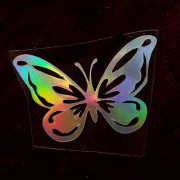 Термотрансфер наклейка бабочка радужный 2,8*1,8мм(другие цвета выбирайте ниже)